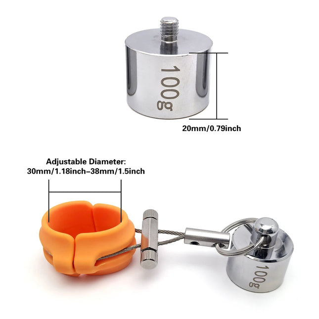 Penis trainer Penis ring Weight-bearing exercise for testicles Adjustable weight Dick strength training sex toy adult men toys