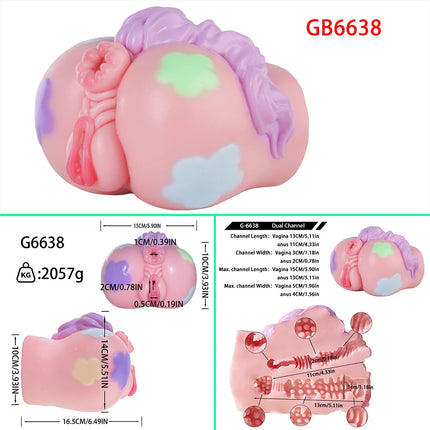 GEEBA Fantasy Creature Hip Design Male Masturbator Realistic Texture Pocket Pussy Adult Onahole Soft Silicone Sex Toys For Men