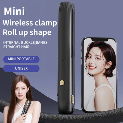 Hair straightener, bangs curling clip, straightening board, dual-use curling clip