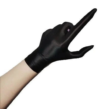 Women Sexy Semi-Transparent Smooth Elastic Tight Stocking Gloves Night Club Party Erotic Temptation Short Gloves