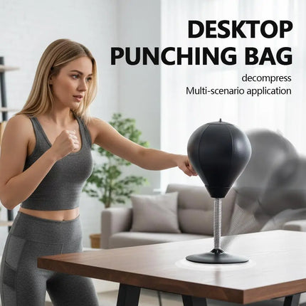 Fun Punch Rages Bag, Heavy Duty Desktop Punching Bag For Mood Relief Desktop Punching Bag with Suction Cup For Office Table