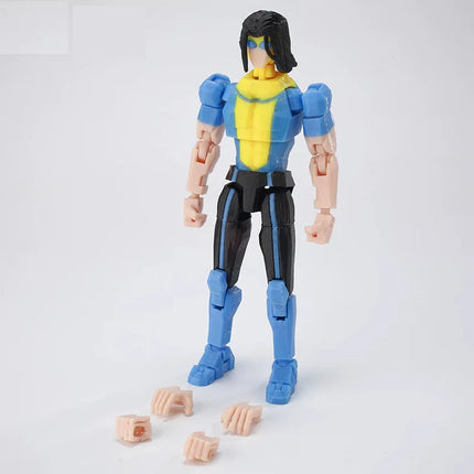 3D Printed Dummy 13 Invincible Boy Titan Model Multi-jointed Movable Action Figure Desktop Ornament Animation Model For Kids Fan