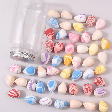 10/25/50/100-Pack Random Color & Shape Makeup Sponges, Latex-Free Blending Tools for Liquid/Cream/Powder