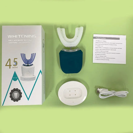 Professinal Portable 360 Degree U Shape Sonic Toothbrush Oral Cleansing Brush Sonic Automatic Electric Toothbrush