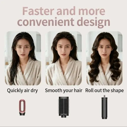 Professional 6IN1 1500W Multi-Functional Hair Styler Dry Straighten Curl with Brush Salon And Home Use Hairdryer