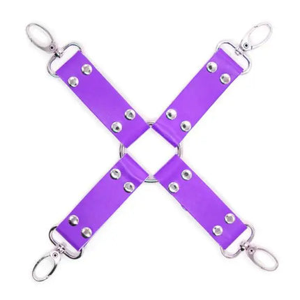 BDSM Cross buckle Tied shackles sex toys leather sex products Handcuffs o-ring steel handcuffs for sex adult sex games