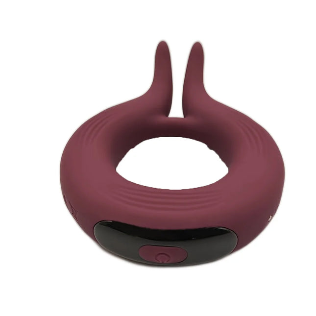 Rabbit Vibrating Cock Ring Sex Toy - 10 Vibrations, Rechargeable, Silicone Penis Ring for Men Couples Sex Tool Clitoral Stimulate