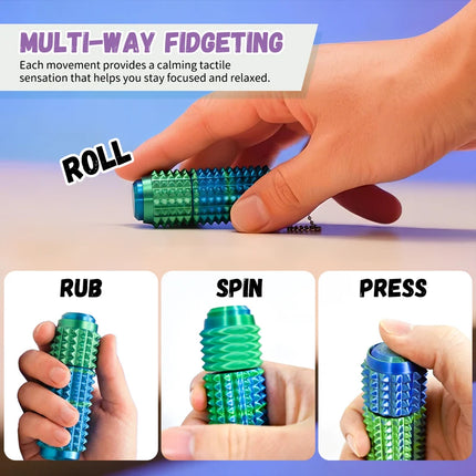 3D Printed Little Ouchie Fidget Toys Portable Mini Spiky Grippie Stim Stress Relief Toys Keychain Stimming Autism Adults Gifts