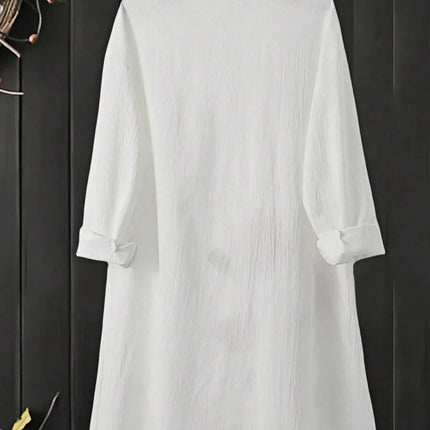 Plus Size Women's Flower Casual Shirt