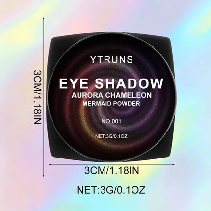 "Chameleon Multichrome Eyeshadow - Color Shifting Pressed Pigment for Metallic & Holographic Makeup"