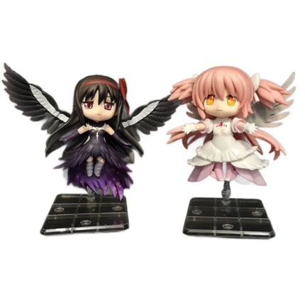 Chibi Puella Magi Madoka Magica Anime Figure Kaname Madoka Akemi Homura Pvc Model Collectible Desktop Decoration For Anime Fans