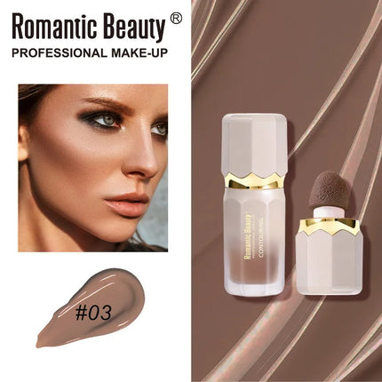 Liquid Matte Contour Stick Highlight Face Foundation Nose Shadow Long-lasting 3D Brightening Powder Blusher Natural Face Makeup