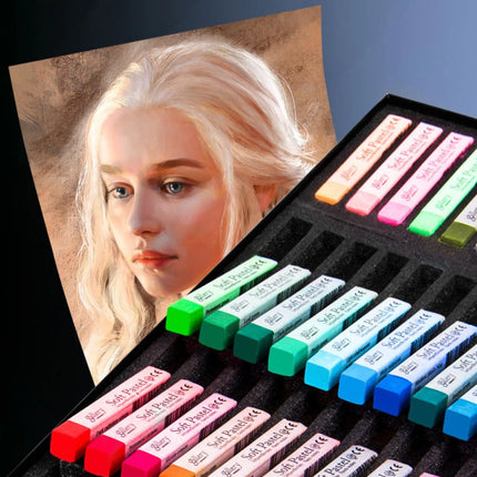 Soft Pastel Squares Chalk 24/36/48/72 Colors for Art Painting Drawing Blending Oil Crayons Pastels Sticks Art School Supplies