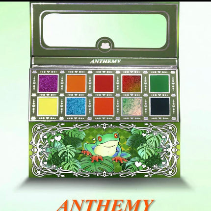Anthemy 12 Color Eyeshadow Palette Backlight Butterfly Matte Chameleon High Pigmented Shimmer Flash Spotlight Eye shadow