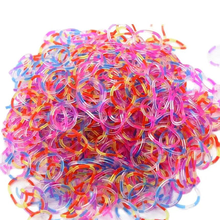 New Loom Rubber Bands Bracelet for Kids or Hair Rubber Loom Bands Make Woven Bracelet DIY Craft Toys Christmas Gift