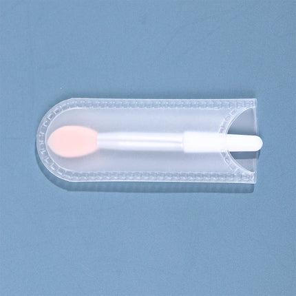 1PCS Small Makeup Brushes Lipstick Applicator Brushes With Anti-lost Cover For Lip Care Makeup Use Silicone Lip Brush