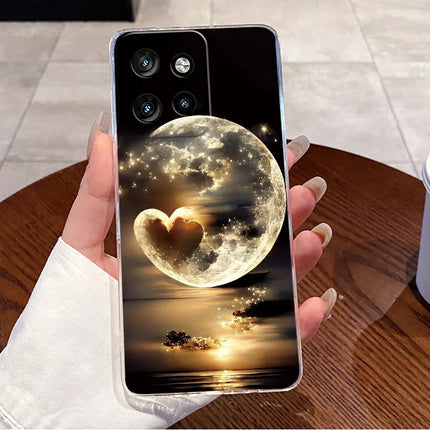 Soft Silicone TPU Clear Case For Motorola Edge 50 Neo 5G/Moto S50 5G Viral Elegant Kitten Painted Casing Shockproof Cover