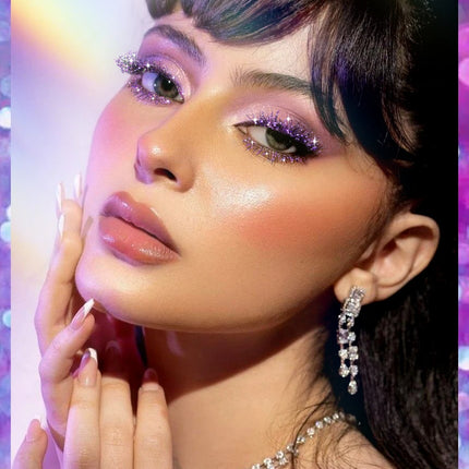1 PC Diamond Mascara Shining Galaxy Sequins Sweat Proof Glitter Eyelashes Quick Dry Lasting Curling Thick Mascara Shimmer Makeup