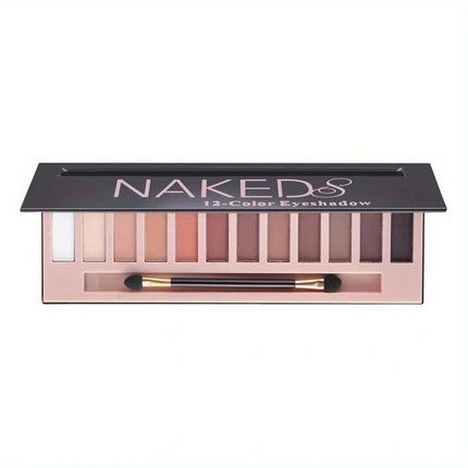 Nude Eyeshadow Palettes Matte Pearlescent Long-lasting Non-smudged Earth Colors Makeup Eyeshadow Pearlescent Eyeshadow 12-colors
