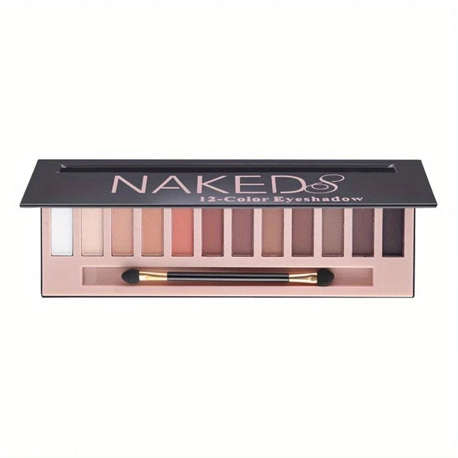 Nude Eyeshadow Palettes Matte Pearlescent Long-lasting Non-smudged Earth Colors Makeup Eyeshadow Pearlescent Eyeshadow 12-colors