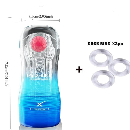 Male Aircraft Cup Masturbator / Masturbateur Masculin Coupe d'Avion — Powerful Suction | TPE Soft | 7 Colors | Adult Toy 18+