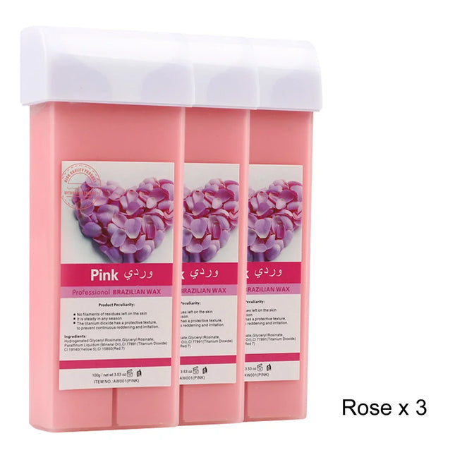 2026 Roll On Waxing Kit For Hair Removal All Skin Types Heater Waxing Hot Cartridge Honey Hair Removal Wax Roller Set Unisex