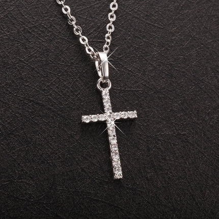 Summer Black Rhinestone Cross Jesus Pendant Choker Necklace for Women Punk Vintage Double Layers Chain 2026 Neck Boho Jewelry