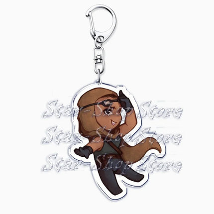 Hot Military Game Ghost Chibis Keychains for Accessories Cod Soldier Soap Simon Riley Keyring Jewelry Fans Friends Gaming Gifts
