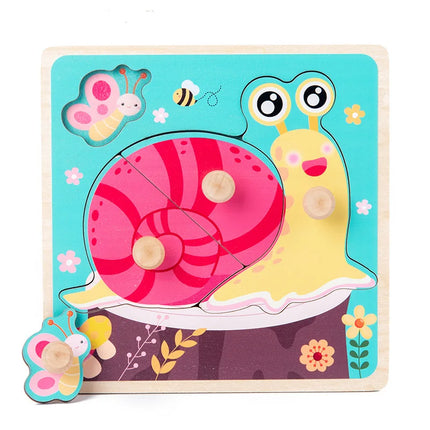 Baby Montessori Puzzles Wooden Toys for Children 1 2 3 Years Educational Learning Kids Games Child Birthday Gifts