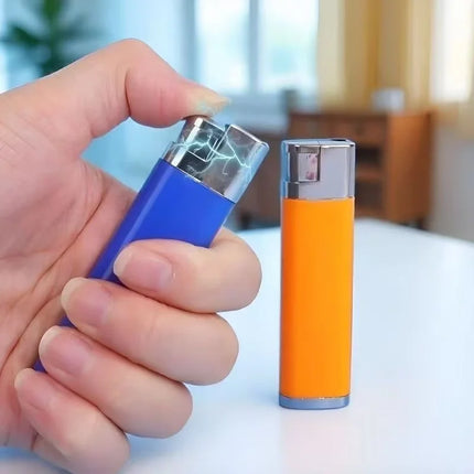 Novelty Prank Toy Lighter Shape Joke Gadget Harmless Mild Shock Trick Prop for April Fool Party Prank Gift Multi Color Optional