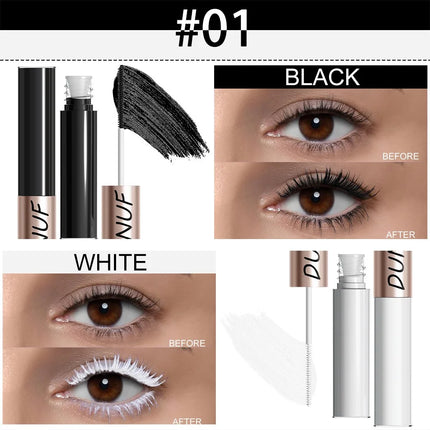 Slender Double-head Colored Mascara Curl Thick Lash Eyelash Extension Lengthening Waterproof Yellow Red Brown Fine Brush Mascara