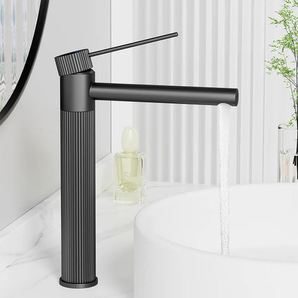 Stainless Steel Basin Faucet Gold/Black Bathroom Faucets Crane Tall Sink Faucet Hot Cold Water Sink Mixer Bathroom Faucet