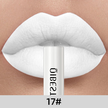 QIBEST Matte Liquid Lipstick Waterproof Long Lasting Lip Gloss Velvet Mate Nude Red Tint Tube Lipsticks Lipgloss Makeup Cosmetic