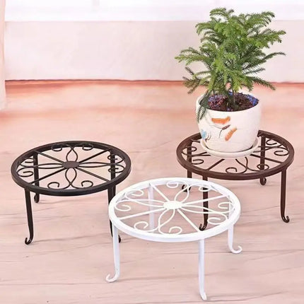 Gardening Garden Iron Plant Rack Balcony Outdoor Green Apple Chlorophytum Comosum Potted Iron Flower Rack Rack Storage Rack