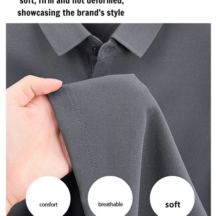 Luxury fashion brand short sleeve men polo shirt summer soft breathable lapel T-shirt new trend exquisite embroidery premium top