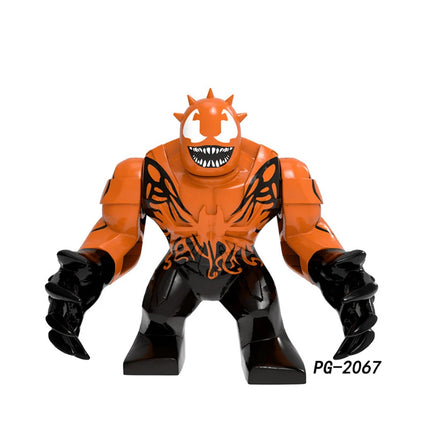 Superhero Figure  Panther Red Hulk Big Size Crocodile Thanos Hulk Building Blocks Children Assembled Educational Toys