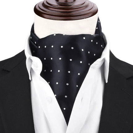 1 Piece Men's Scarf for Spring, Autumn, and Winter, Ascot Retro Floral British Fashion Suit Neck Scarf, Shirt Collar Scarf, Warm
