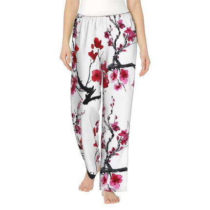 2026 Summer Fashion Style Fun Cherry Blossom Dragon Pattern Style 3D Printed Loose Street Sports and Leisure Pants Large Size
