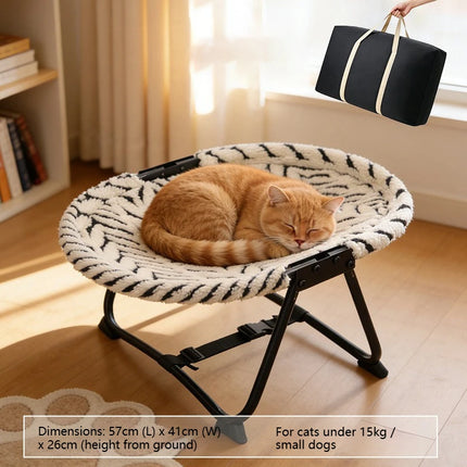 JUSTINLAU Pet Marching Bed Universal for All Seasons Cat Nest Foldable Dog Outgoing Supplies Applicable To Small & Medium-Sized
