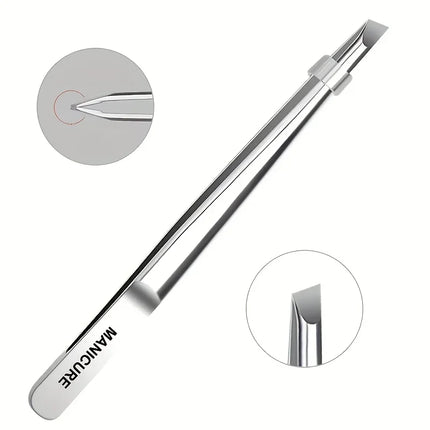 Stainless Steel Slant Tweezers Precision for Eyebrow Grooming, Eyelash Application & Trimming Suitable for Beard, Mustache