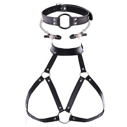 Women Leather Handcuffs Sex Bondage Handcuffs Ankle Thigh Cuffs BDSM Kit Adjustable Waist Strap Adult SM Game Sex Toy for Couple