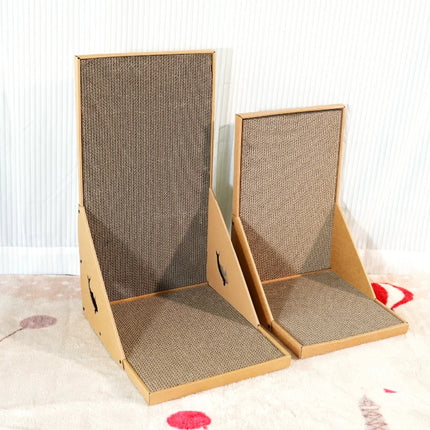 Cat scratching post, vertical cat scratcher for indoor cats, L-shaped cat wall scratcher, protective furniture sofa