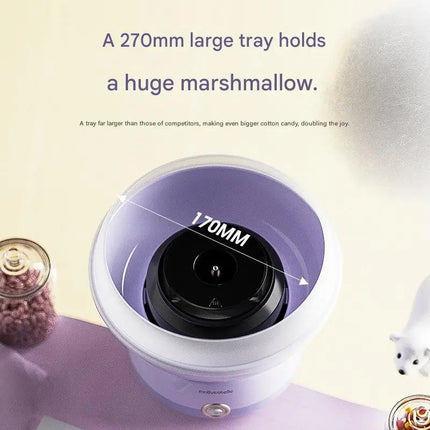 Mollyestelle Cotton Candy Machine-Making of Small Fully Automatic Commercial Cotton Candy Machine for Home Use