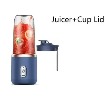 USB Personal Mini Juicer Cup Portable Handheld Travel Blender with Single Double Cups for Water Bottles