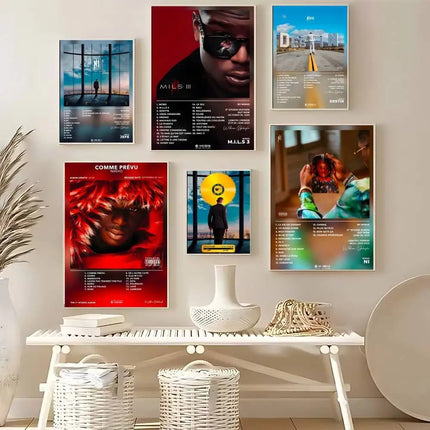 French Singer Rapper N-ninho Poster High Quality Dorm Living Room Aesthetic Wall Decoration Painting Stickers Gift