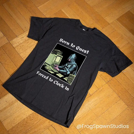 "Born To Adventure" T-shirt, Fun Emoji T-shirt, Crusades Medieval Retro Pattern T-shirt Knight T-shirt Crusader Knight, "Heaven"