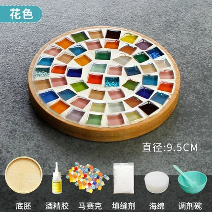 Mosaic Coaster DIY Kit Bamboo / Dessous-de-Verre Mosaïque DIY Bambou