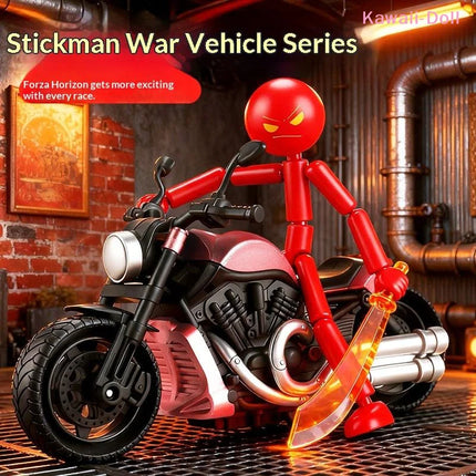1 Set Multi-jointed Matchmaker Movable Assembled Robot Creative Stickman Desk Ornaments Decorative Festival Gift