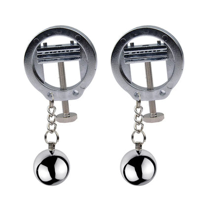 Metal Bell Nipple Clamps Nipple Clip with Chain Clips Flirting Teasing Sex Bondage Bdsm Masturbation Exotic Accessories Sex Toys