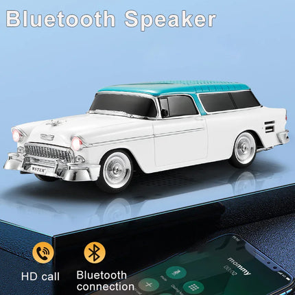 Wireless Bluetooth Speaker for PC Classic Car Shaped HIFI Boombox Support Fm Radio U Disk TF Card AUX Special Gifts Caixa De Som